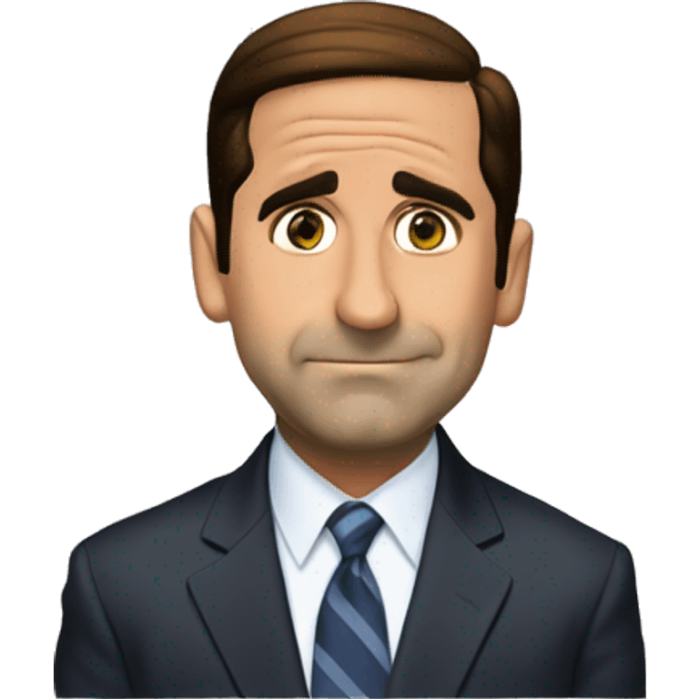 michael scott the office funny working on lap emoji