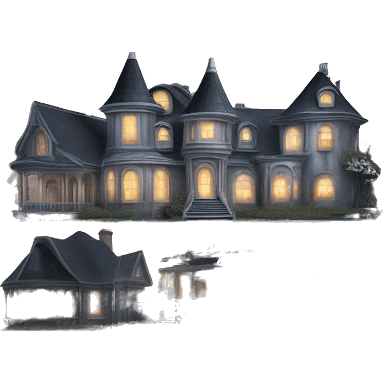 Darth Vader and Barbie’s very dusty old disturbing disgusting ghostly haunted horror dream house mansion  emoji