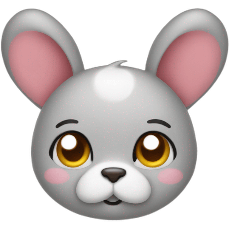 emoji with heart shaped ears emoji