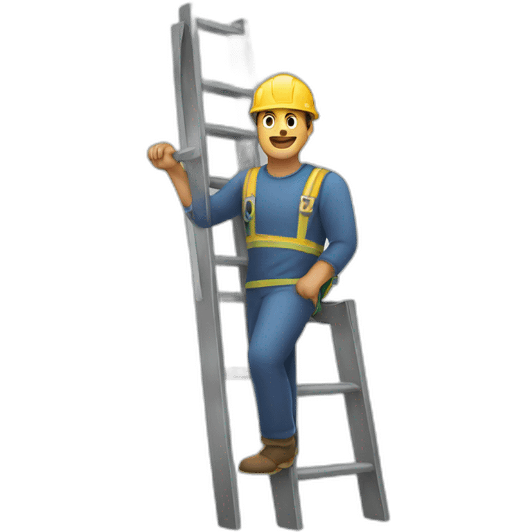 man with ladder emoji