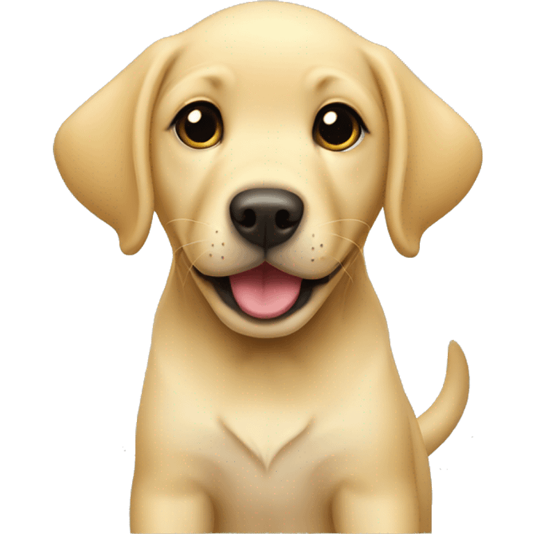 Yellow Labrador puppy emoji