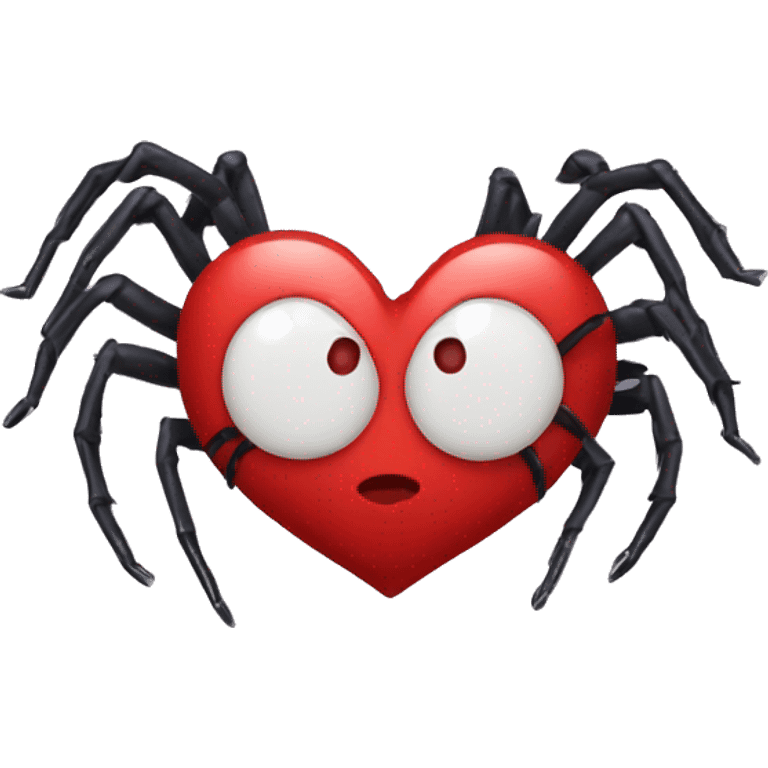 Spider heart  emoji