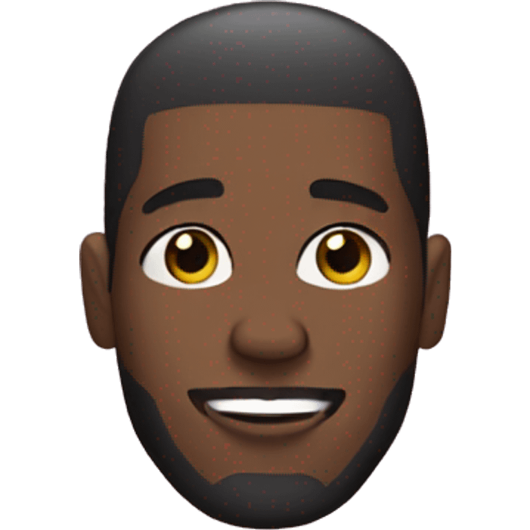 Black man with pink nails emoji