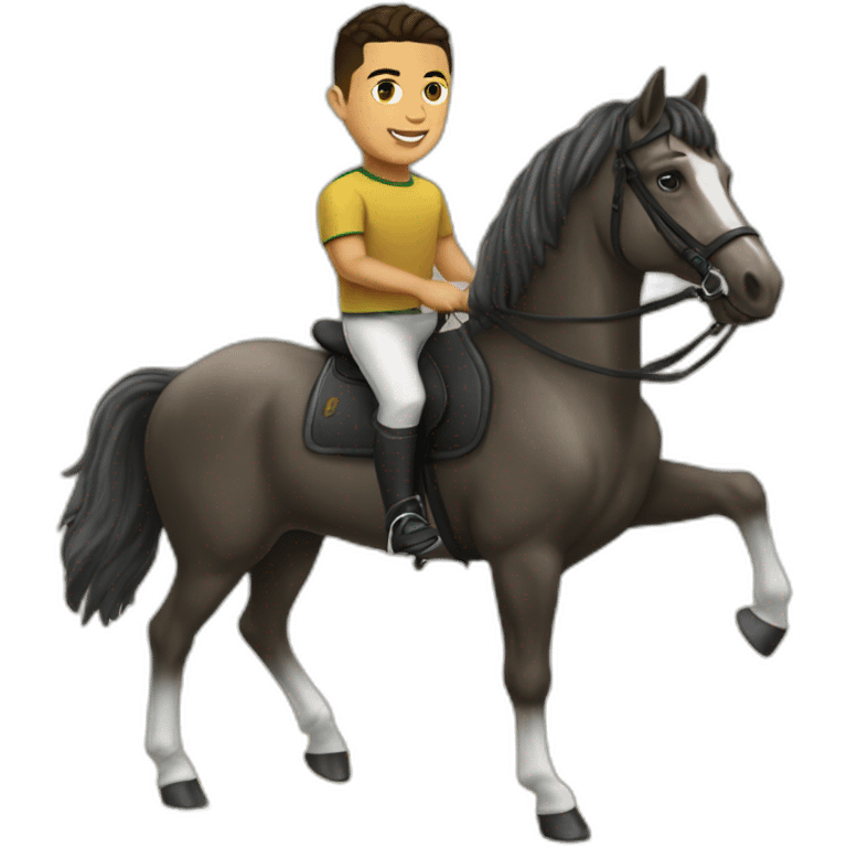 Ronaldo sur un cheval emoji