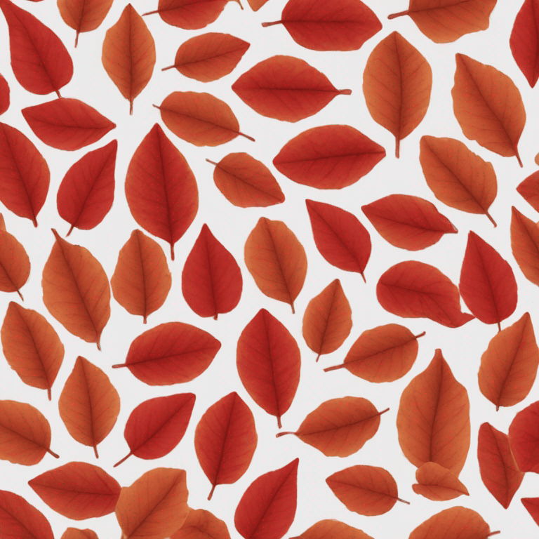 autumn red leaves emoji