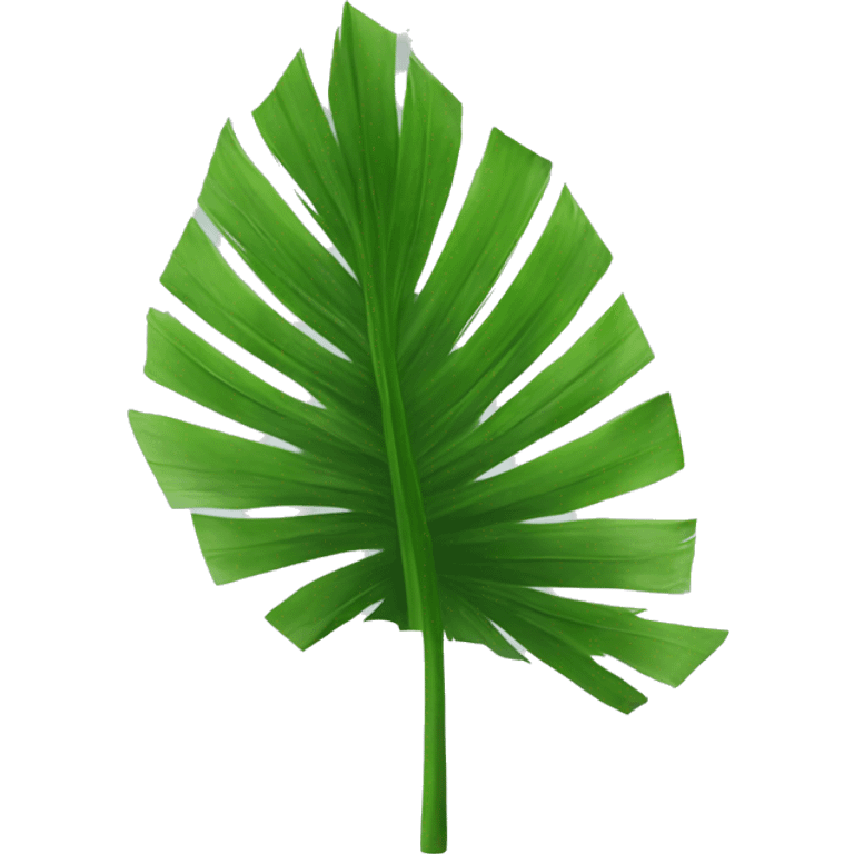 Palm tree leaf emoji