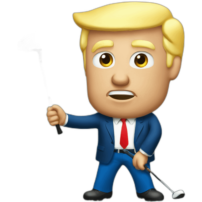 golf trump emoji