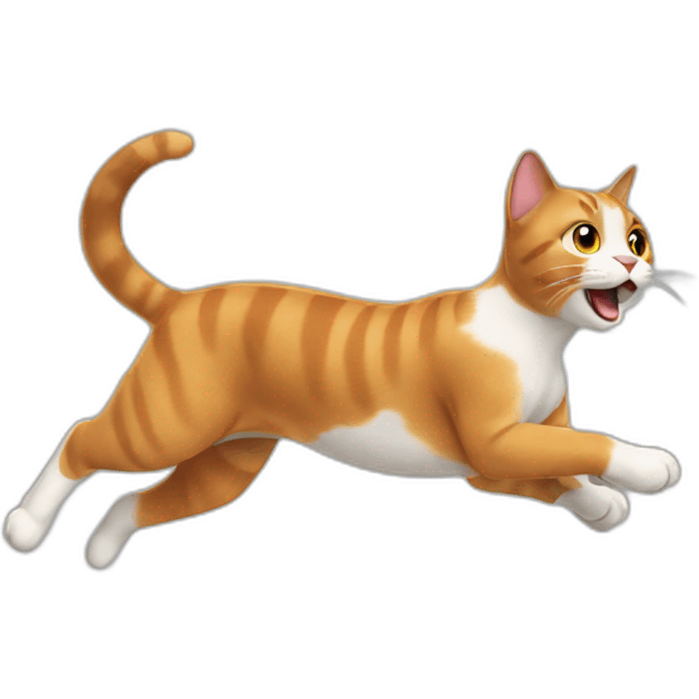 cat running emoji