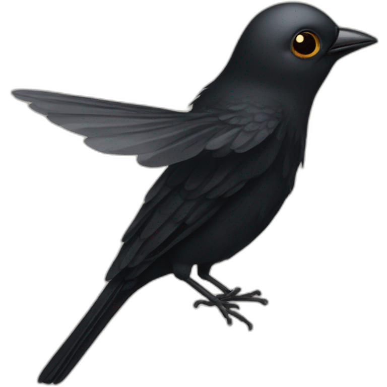 Black bird FLY emoji