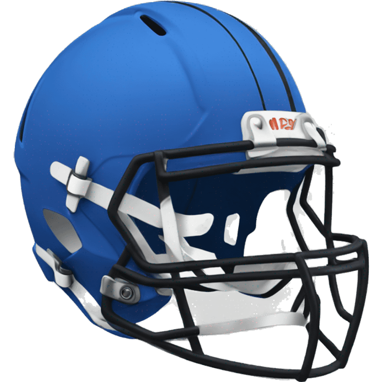 blue football helmet emoji