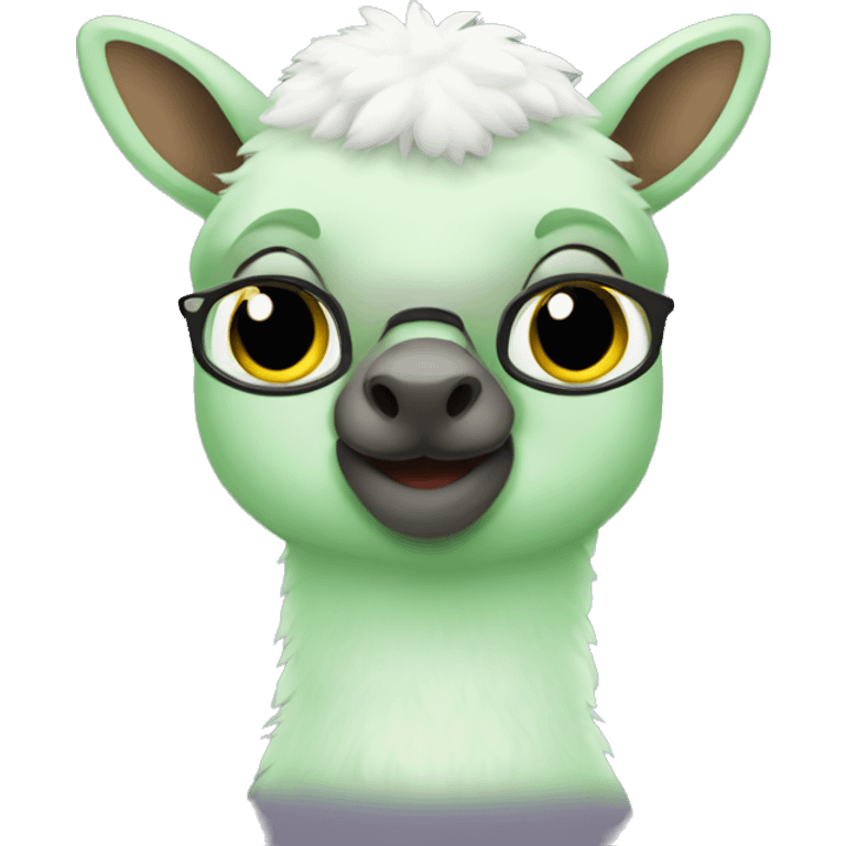 cria um emoji de olhinho verde emoji