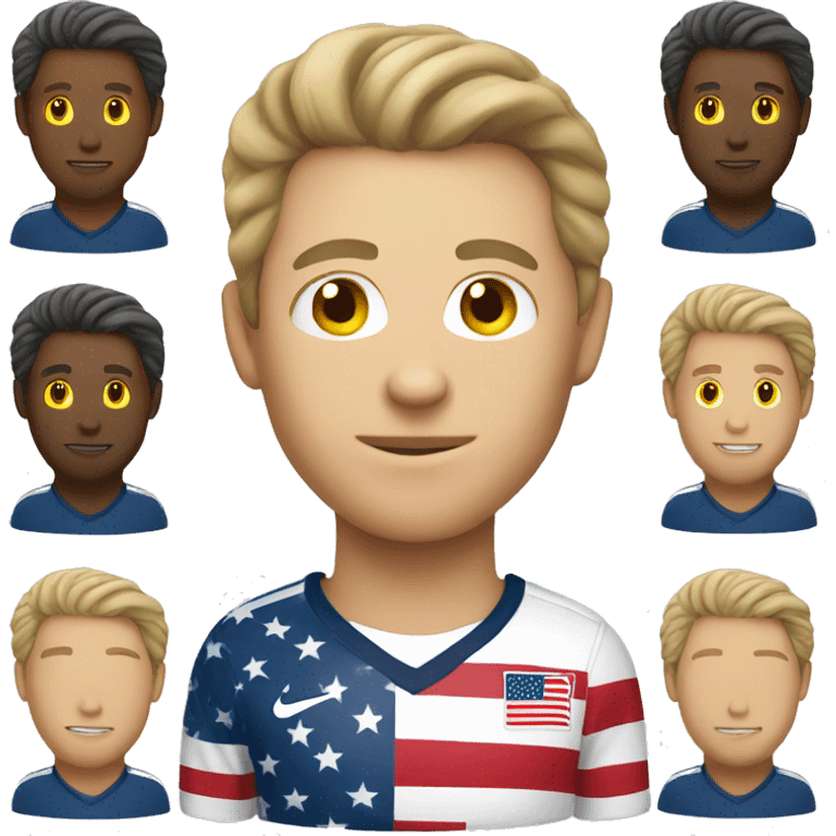 USA white man soccer emoji