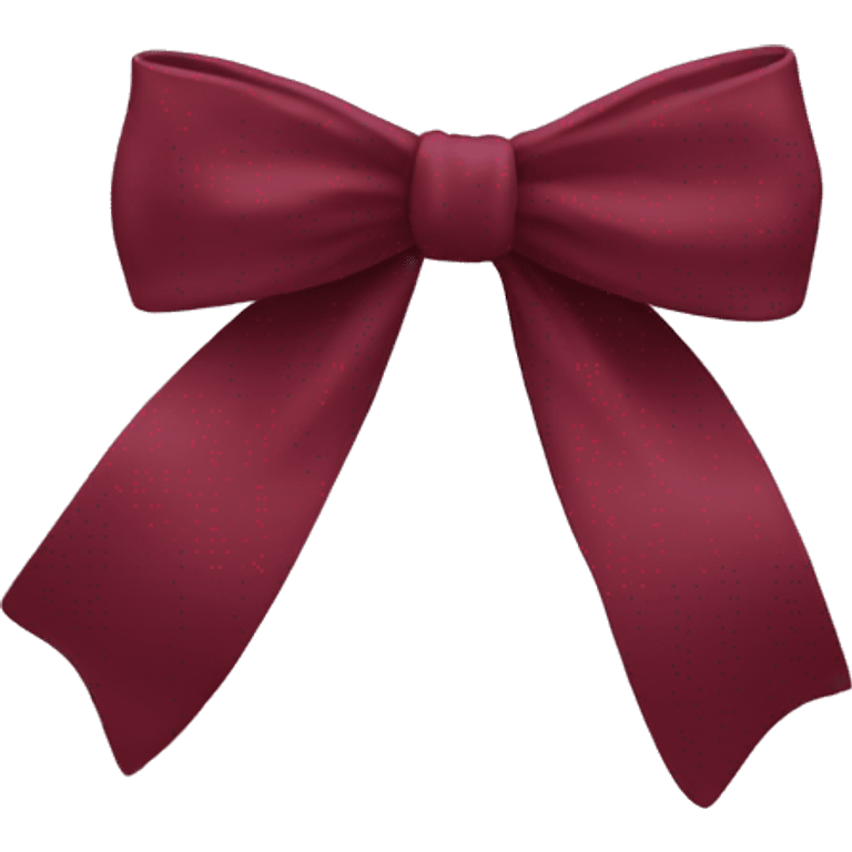 burgundy bow emoji