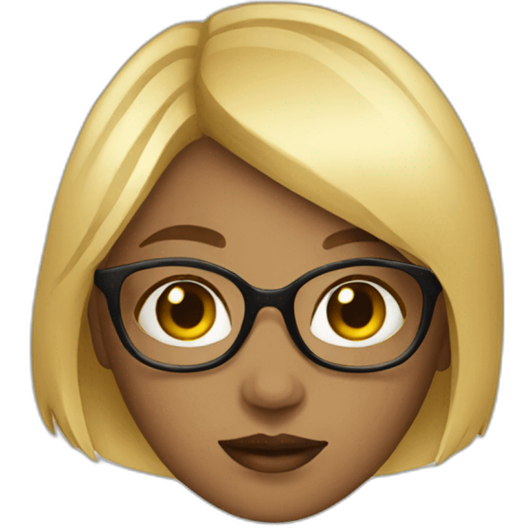 Girl designer stylish emoji