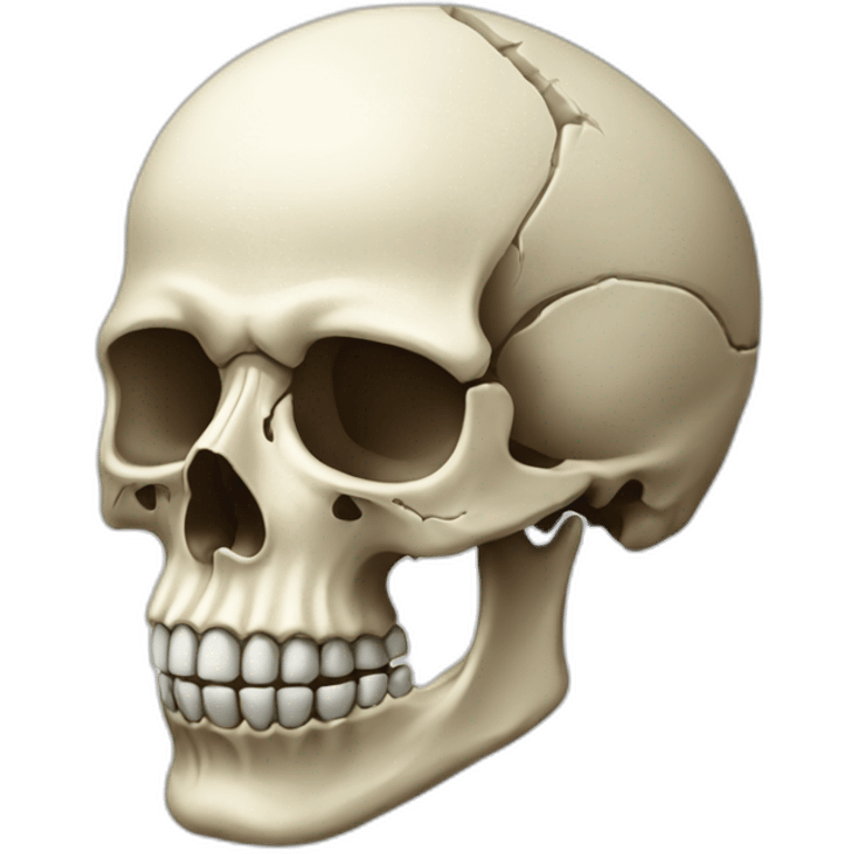 Human skull emoji