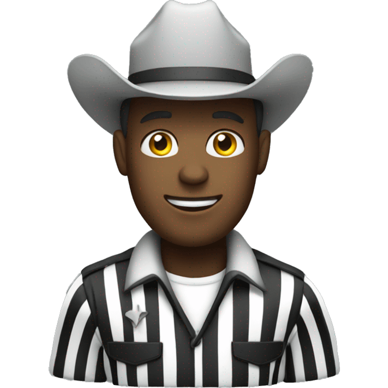 A referee with a cowboy hat on emoji