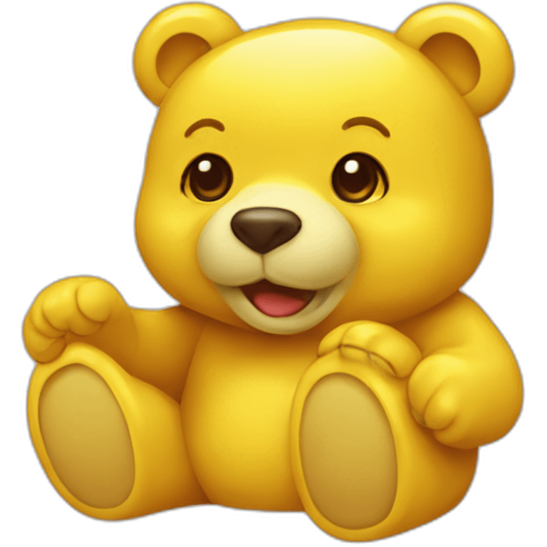 bear,haribo,yellow,transparent emoji