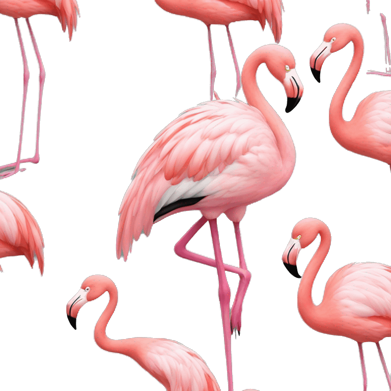 FLAMINGO on one leg emoji