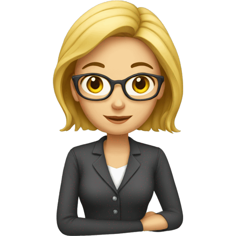 a female teacher in a classroom emoji