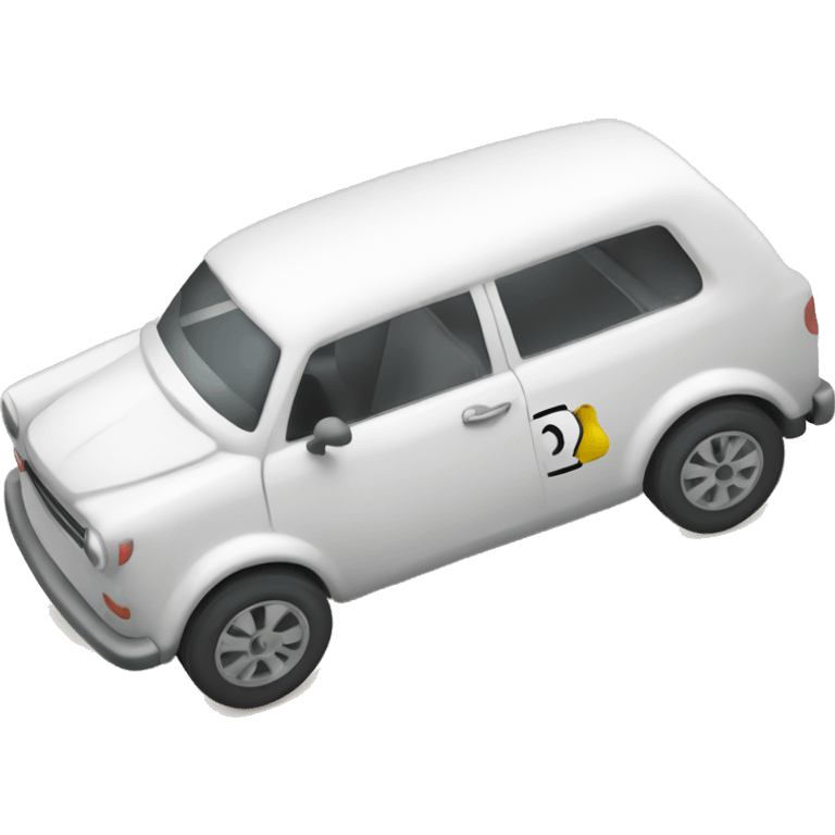 Racewagen met coueur emoji