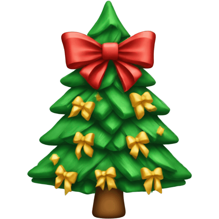 bow christmas tree emoji