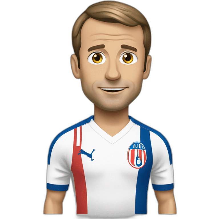 Emmanuel Macron footballeur emoji