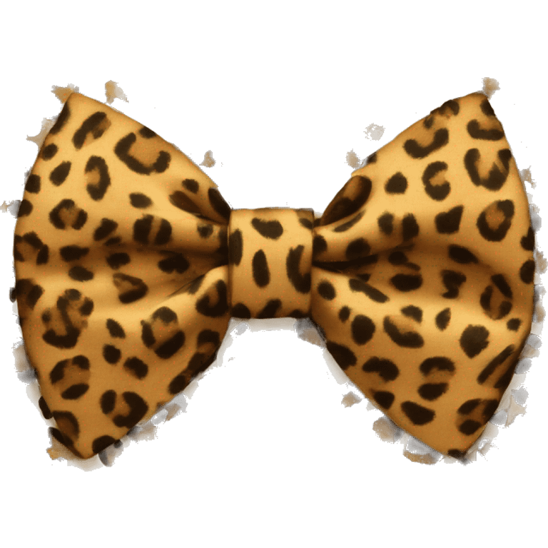 Leopard print bow  emoji