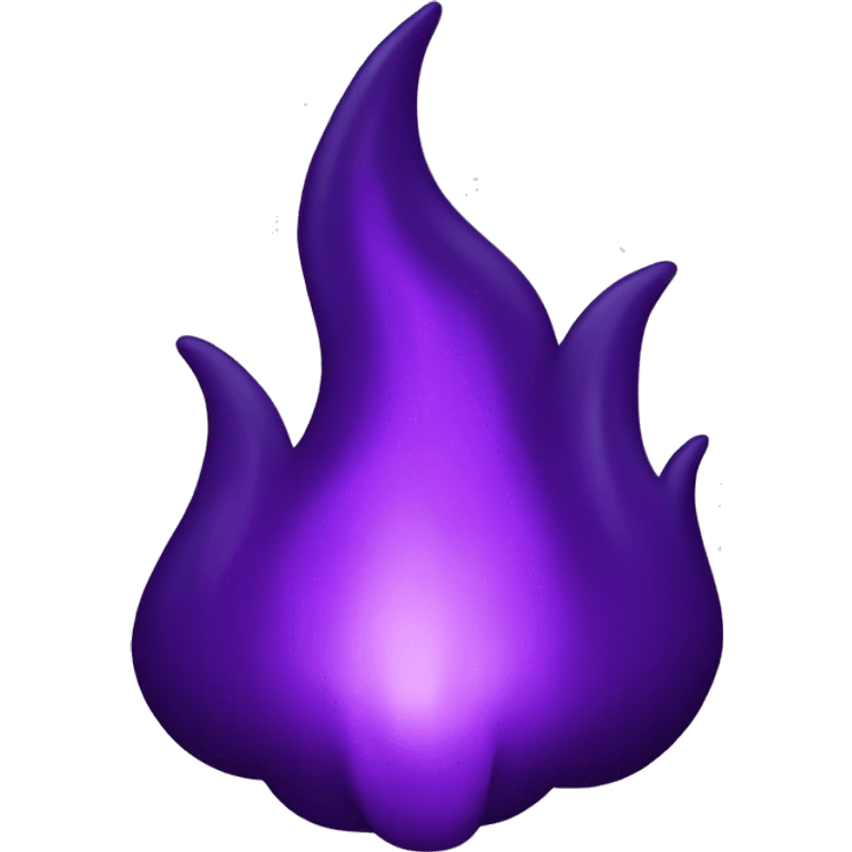 Dark purple fire  emoji