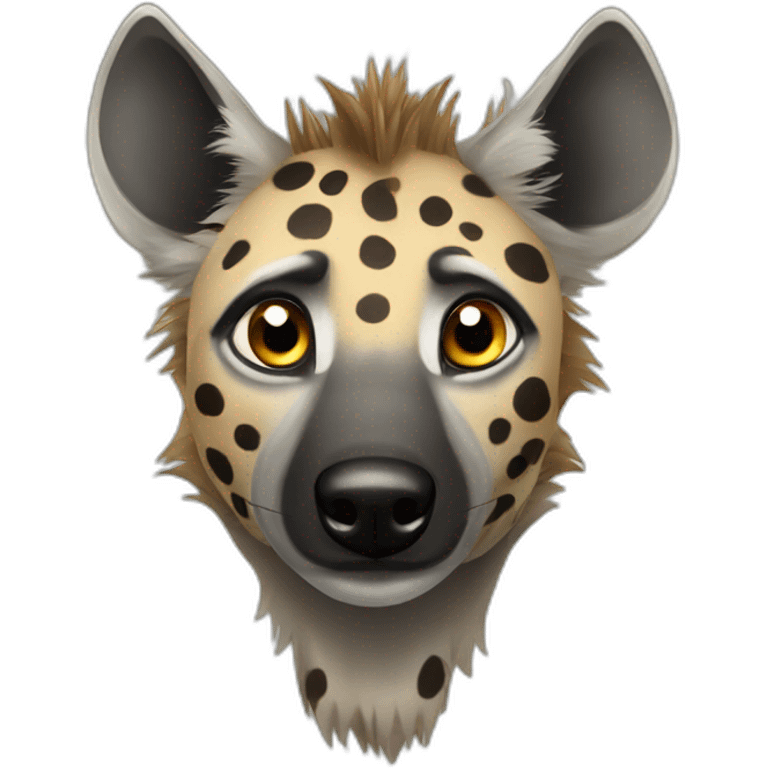 Spotted hyena emoji