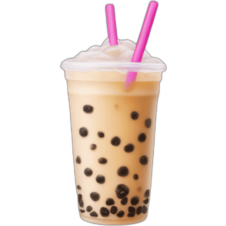 Two bubble tea bloggers emoji