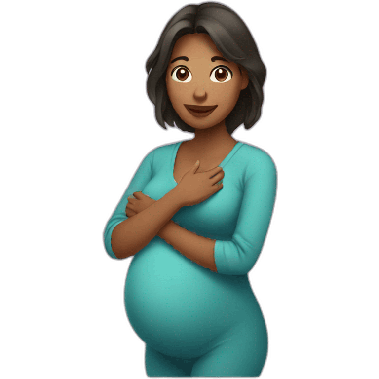 A woman who is pregnent emoji