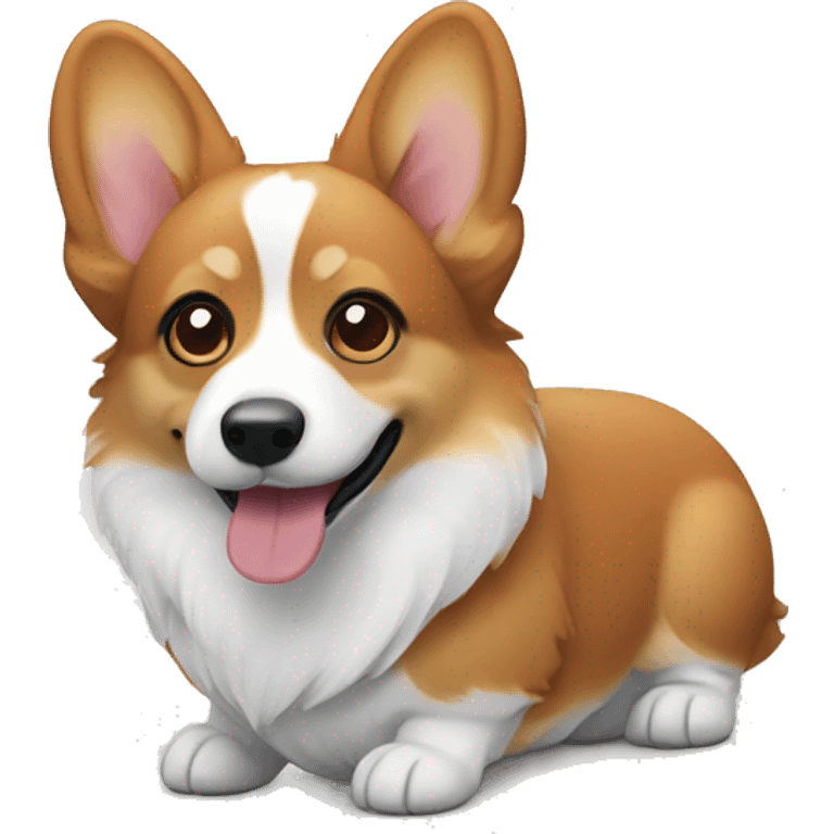 Tri-colored corgi emoji