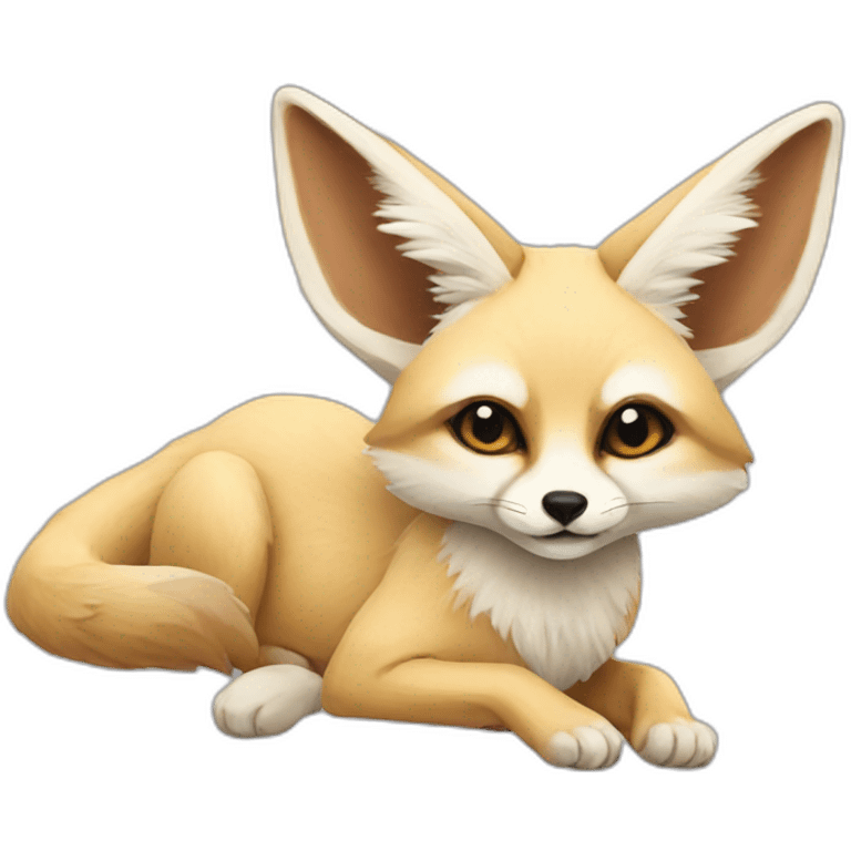 Fennec Fox with joint emoji