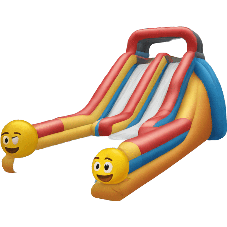 inflatable water slide emoji