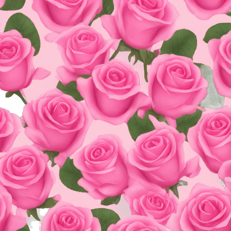 Pink roses emoji