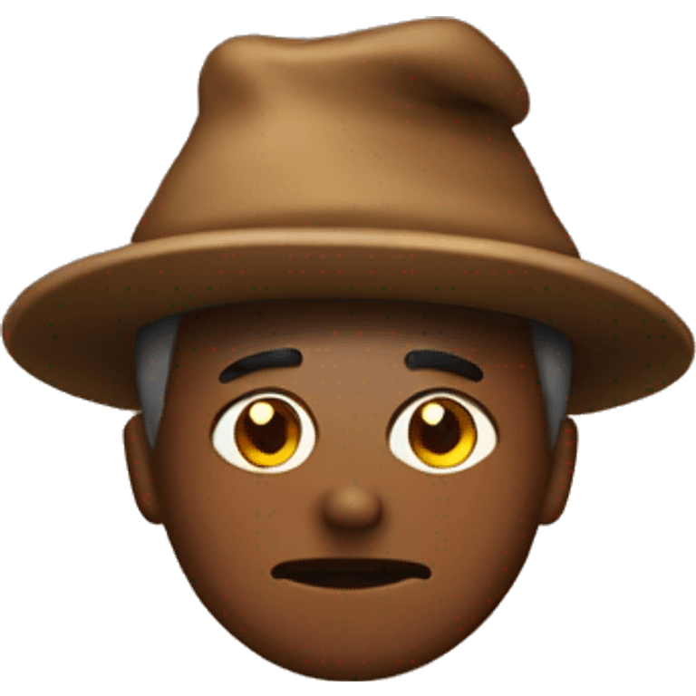 Man with a poop hat emoji