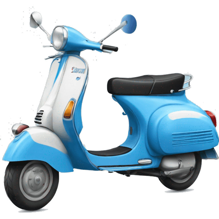 blue vespa emoji