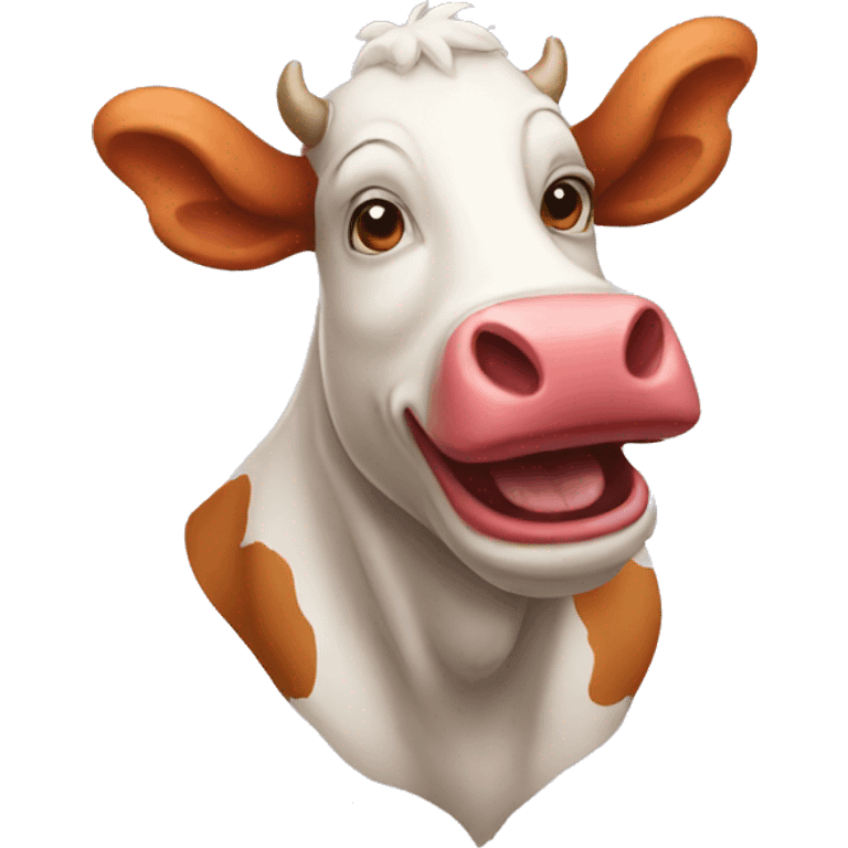 Clown cow emoji