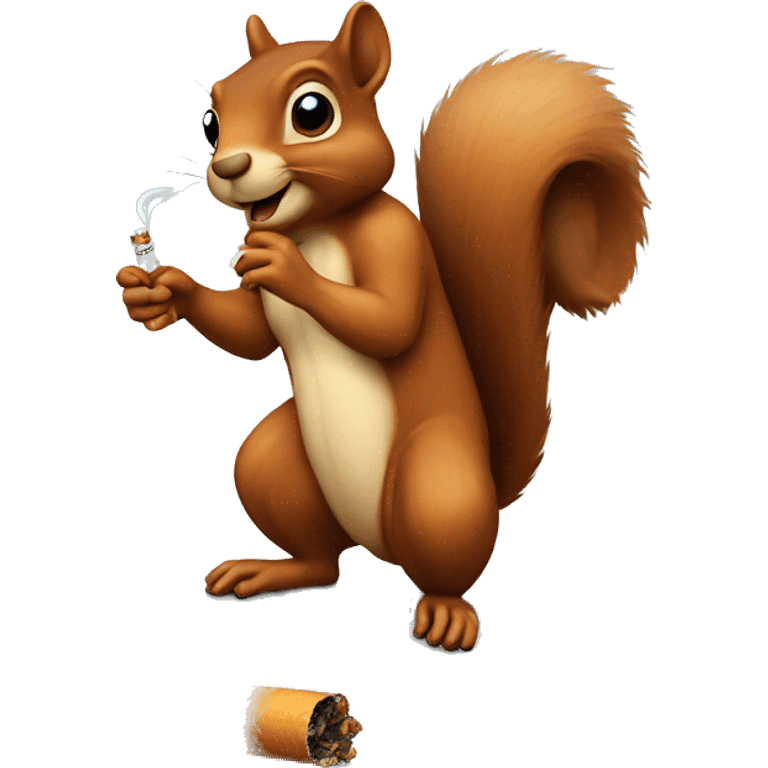 squirrel with a cigarette  emoji