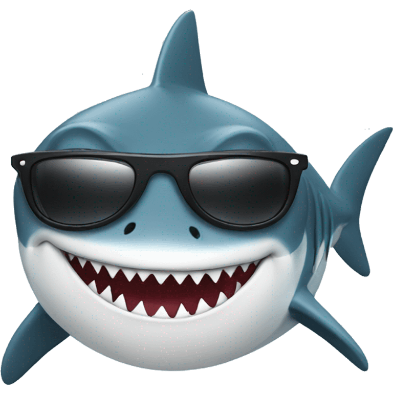 shark with sunglasses  emoji