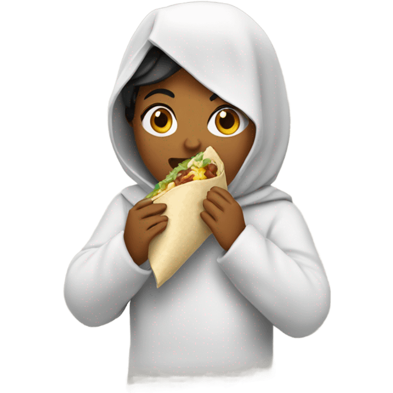 Jasmin eating burrito  emoji