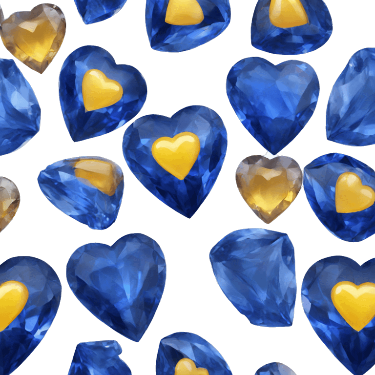 Sapphire heart gem emoji