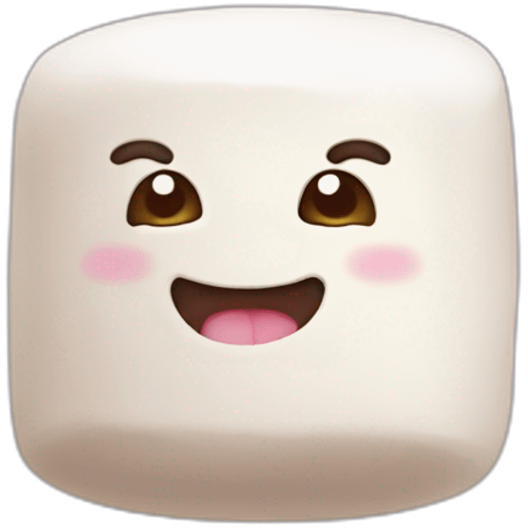 Cute marshmallow emoji