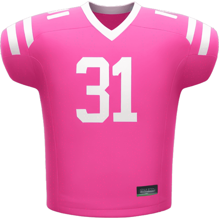 Pink fotball jersey oversized emoji