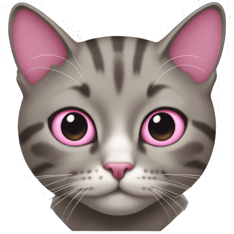 Cat with a pink ྀིྀི emoji