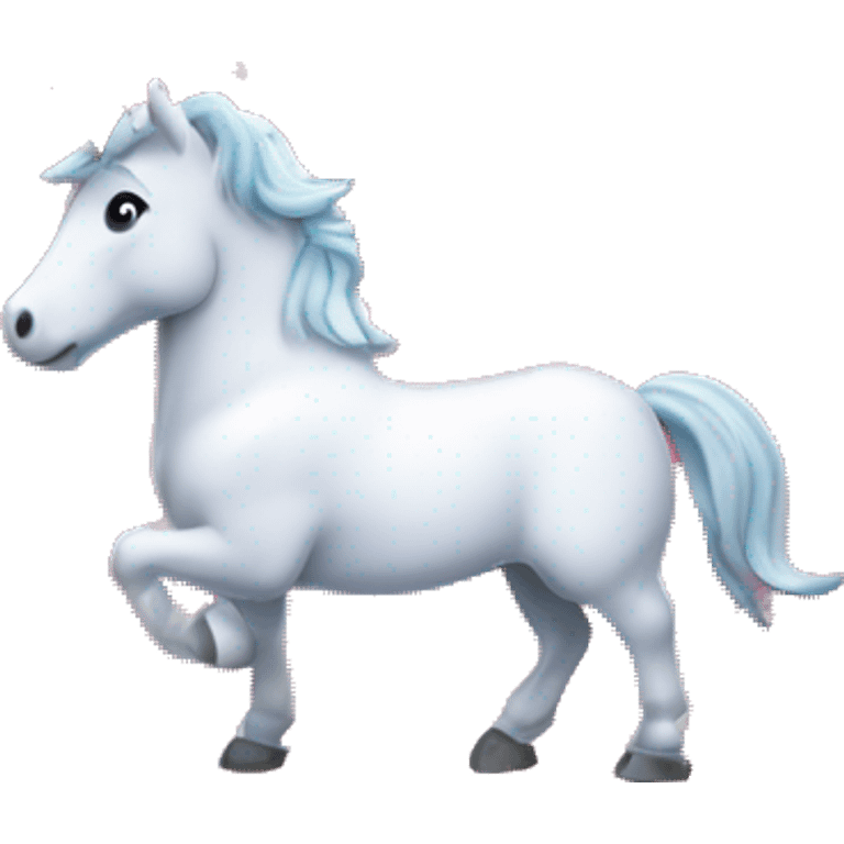 snow globe, unicorn, magic, Chroma key background  emoji