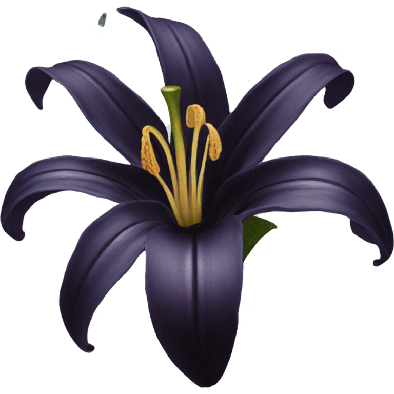 Black lily  emoji