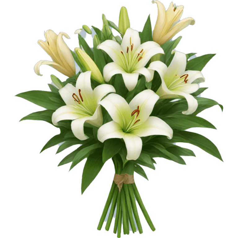 Lilies bouquet  emoji