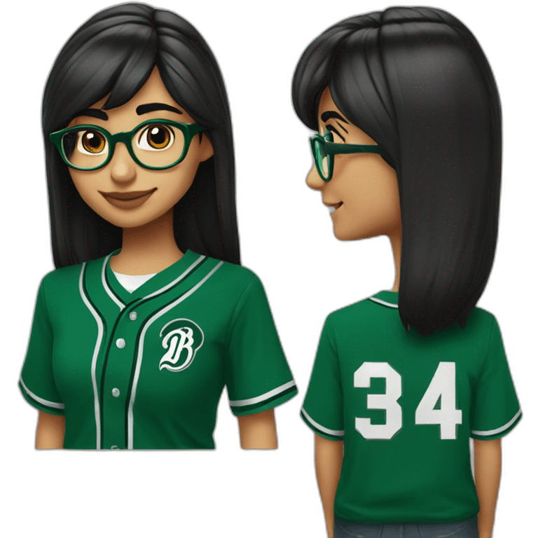 Mia Khalifa slytherin baseball tshirt emoji