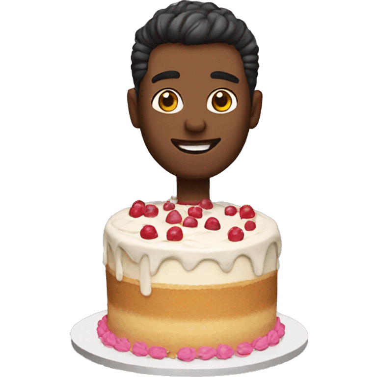 Cool cake emoji